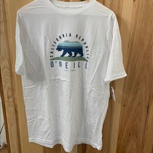 O'Neill White Short Sleeve Tee Classic Casual